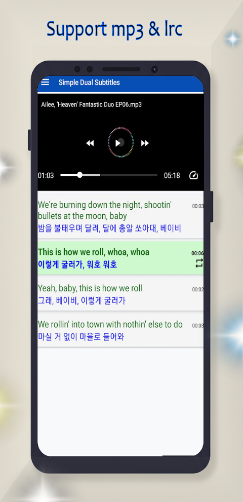 Dual Subtitle - Video Player screenshot 5